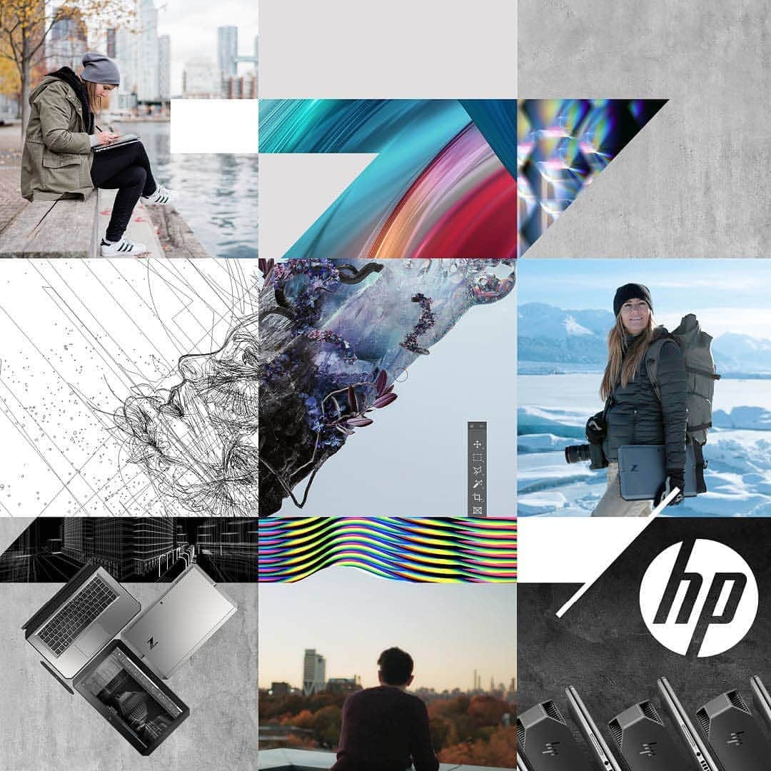 HP（ヒューレット・パッカード）のインスタグラム：「Introducing @zbyhp, a social community curated for professional creators. Follow us to learn more about our high-performance laptops, desktops and displays specifically designed and built for technical and creative professionals. Discover inspiring stories, exclusive content and the latest product news. Welcome to the world of #ZbyHP.」