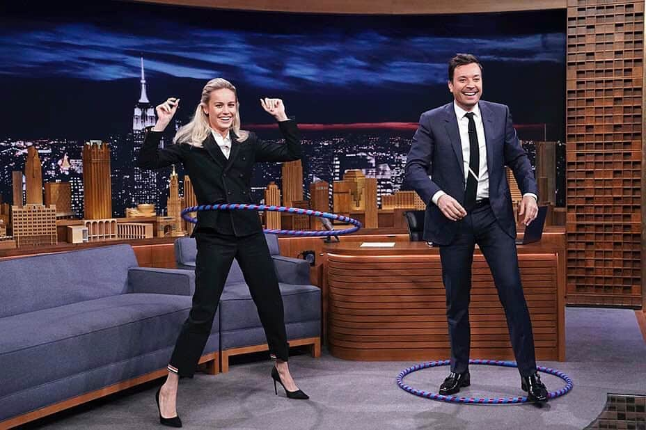 ブリー・ラーソンさんのインスタグラム写真 - (ブリー・ラーソンInstagram)「Love my pal @jimmyfallon ❤️ We played games and talked about how I can’t talk about #avengersendgame on @fallontonight ❤️」4月26日 0時03分 - brielarson