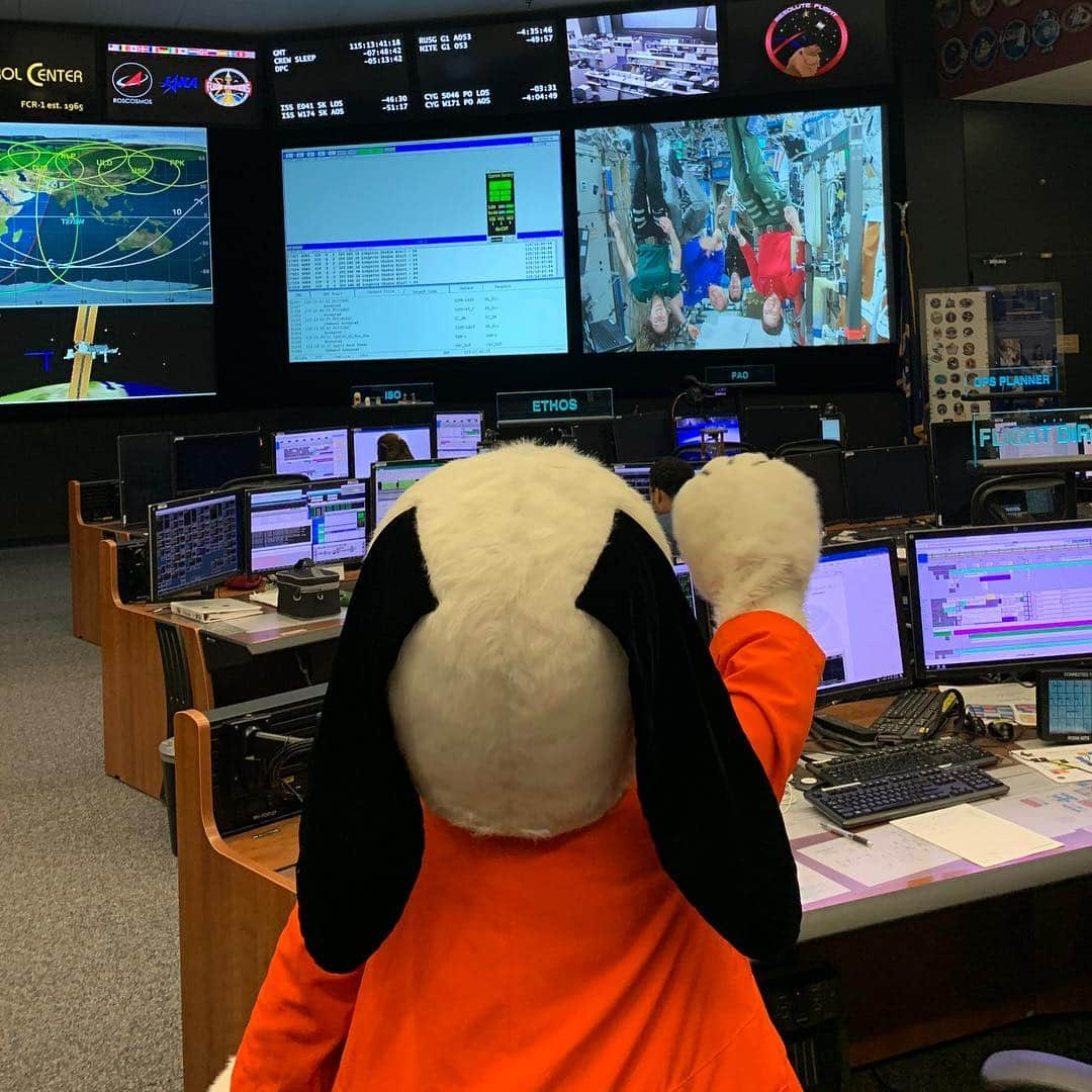 スヌーピーさんのインスタグラム写真 - (スヌーピーInstagram)「To kick off the celebration of the 50th anniversary of @nasa Apollo 10, Snoopy visited @nasajohnson Mission Control this morning and waved hello to @nasaastronauts up on the International Space Station (@iss). #AstronautSnoopy」4月26日 0時20分 - snoopygrams