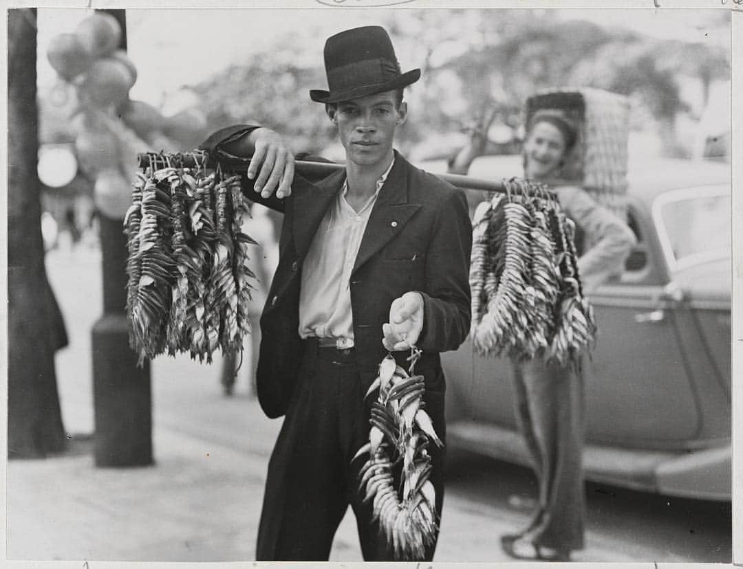 National Geographic Creativeさんのインスタグラム写真 - (National Geographic CreativeInstagram)「Photo by W. Robert Moore | A vendor sells fish strung in wreaths in a suburb near Sao Paulo, Brazil. This image was originally published in the May 1939 magazine. #ThrowBackThursday #BlackAndWhite #Brazil」4月26日 0時22分 - natgeointhefield