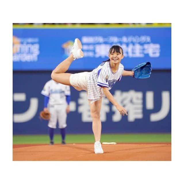 百川晴香さんのインスタグラム写真 - (百川晴香Instagram)「サンスポさんありがとうございます⚾️💕 https://www.sanspo.com/geino/photos/20190425/ido19042507440003-p1.html #野球 #始球式 #横浜 #dena #ベイスターズ #アイドル #全力少女Ｒ」4月26日 4時46分 - momokawaharuka