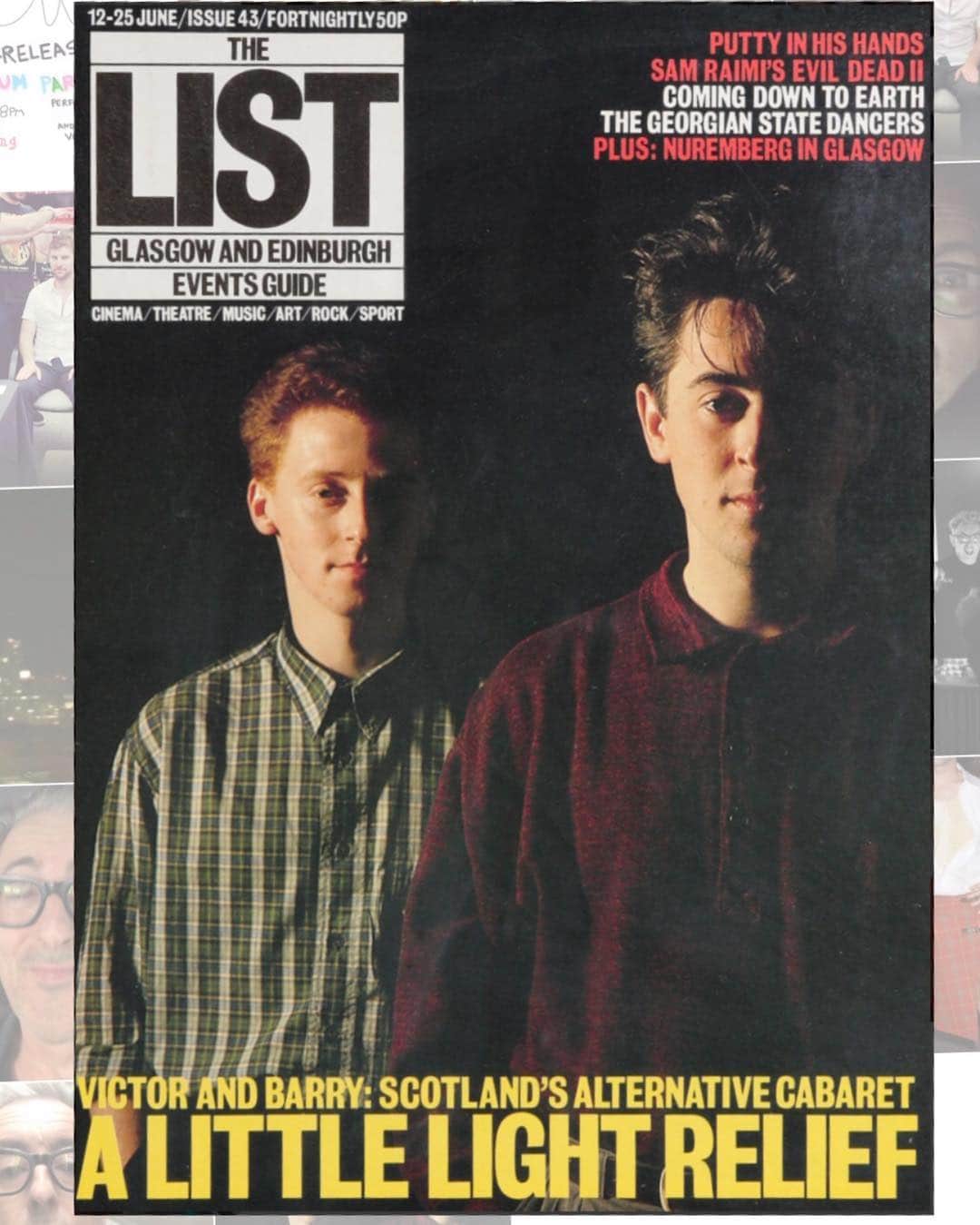 アラン・カミングさんのインスタグラム写真 - (アラン・カミングInstagram)「The first magazine I was ever on the cover of:  @thelistuk with @forbesmasson, Glasgow 1987 #tbt」4月26日 5時09分 - alancummingreally