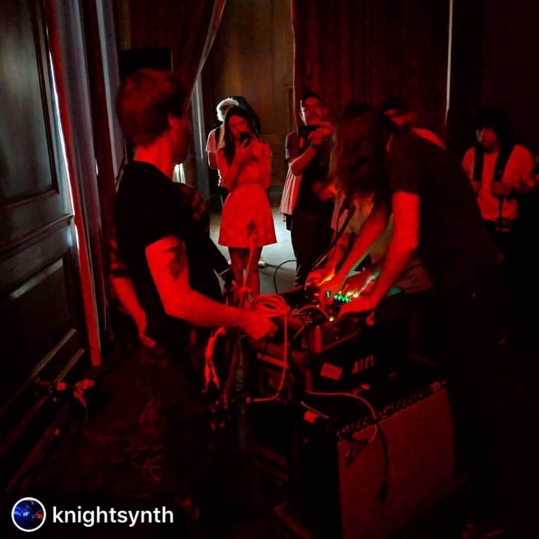 A Place to Bury Strangersのインスタグラム：「#Repost @knightsynth ・・・ @aptbs intimate durational set at @moogfest #moogfest2019」