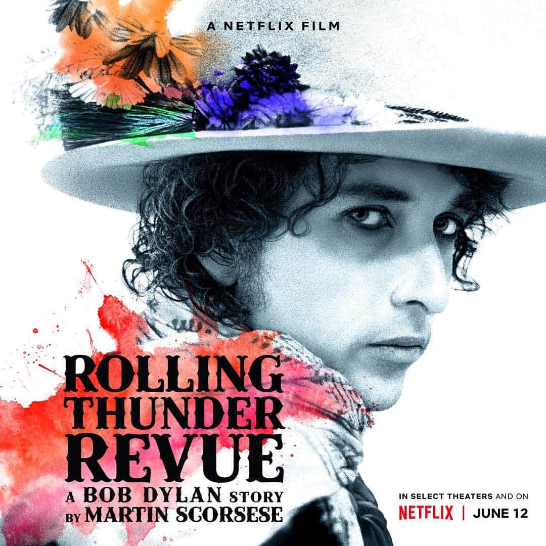 マーティン・スコセッシのインスタグラム：「“Part documentary, part concert film, part fever dream. Rolling Thunder Revue: A Bob Dylan Story by Martin Scorsese launches worldwide June 12th on Netflix.” I hope you all enjoy!」