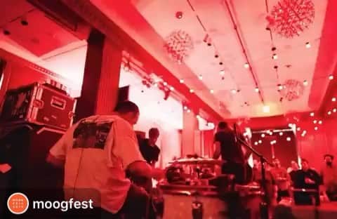 A Place to Bury Strangersのインスタグラム：「#Repost @moogfest ・・・ @aptbs took us on a dark, noisy and beautiful journey for three blissful hours this afternoon. Hope you have some stamina left because we have a long night ahead of us. 📸: @chadwadsworth_atx」