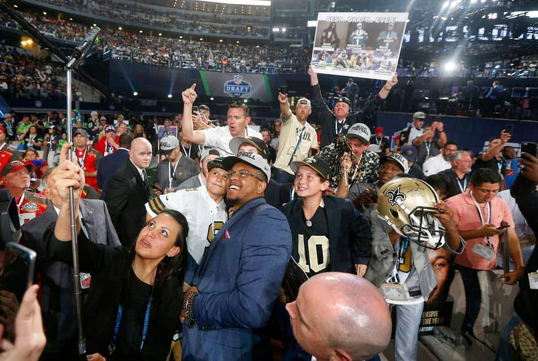 ニューオーリンズ・セインツさんのインスタグラム写真 - (ニューオーリンズ・セインツInstagram)「#TBT @marcusjd93 💯⁣ #NFLDraft #SaintsDraft⁣ See some of his action on the field prior to becoming a Saints player by clicking our link in bio! ⁣」4月26日 9時04分 - saints