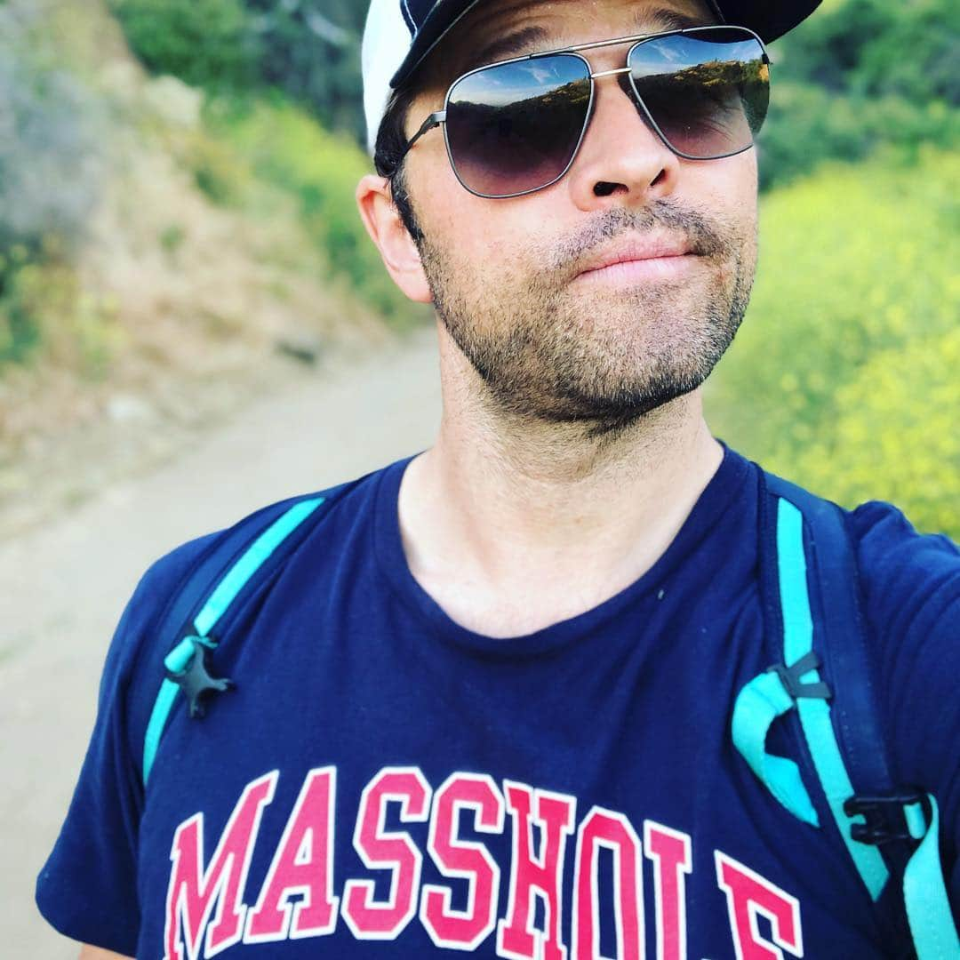 ミーシャ・コリンズさんのインスタグラム写真 - (ミーシャ・コリンズInstagram)「West said, “dad, your shirt says “masshole” what is that?” I said “it’s someone from Massachusetts.” He said, “are you a masshole?” I confessed, “yes.”」4月26日 10時20分 - misha