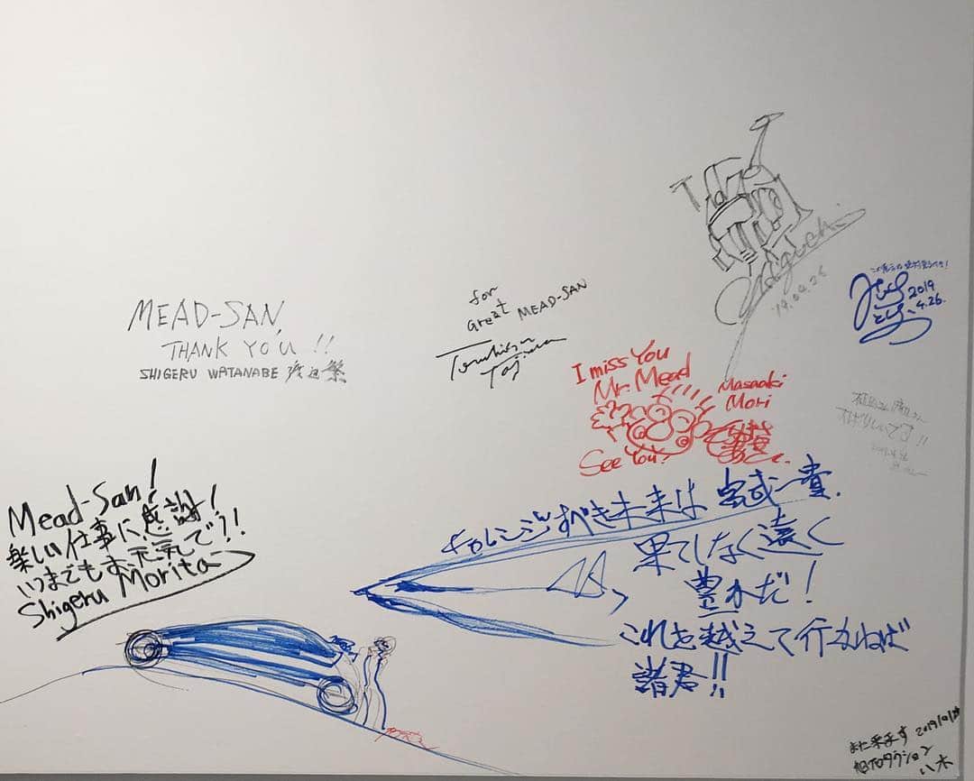 森田繁のインスタグラム：「シド・ミード展、内覧に。いやもうニヤニヤ笑いが止まらない！ 明日開催です。」