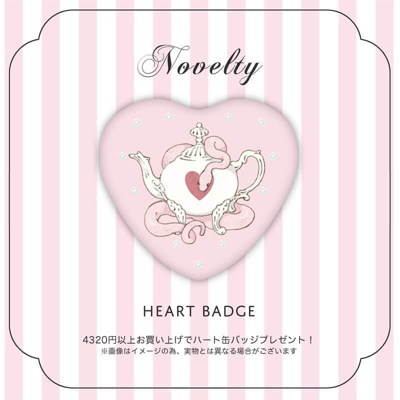 今井キラのインスタグラム：「Novelty💌﻿ 会期中、私のブースにて4320円以上お買い上げの方に非売品のハート缶バッジをプレゼント♡﻿ ＊画像はイメージの為、実物とは異なる場合があります﻿ ＊無くなり次第終了となります﻿ ﻿ 5/11-5/12 #weekendparlor」
