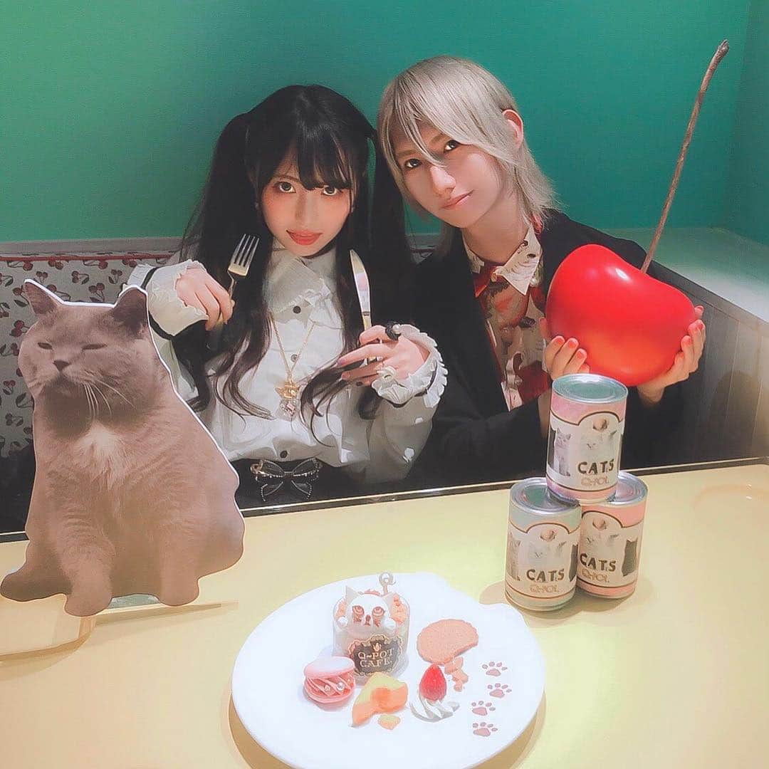江崎びす子さんのインスタグラム写真 - (江崎びす子Instagram)「🍒🐈🍒🐈🍒🐈」4月26日 20時18分 - bisukoezaki