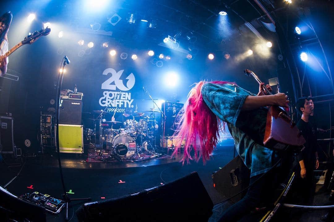 あやぺたのインスタグラム：「昨日の郡山hip shot japan。 ROTTENGRAFFTYと過ごす2日間、刺激モライマクリ。 20周年の生き様を目の当たりにしました。最高の兄貴たちです！  photo by @ninjajon」