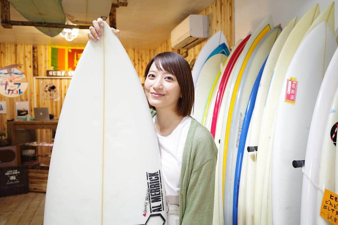 田中毅さんのインスタグラム写真 - (田中毅Instagram)「アナウンス部に新たなサーファー誕生の予感！？🏄‍♀️ #笹崎里菜 #surf #surfing #surfgirl」4月26日 13時23分 - tanaka_ta_ke_shi
