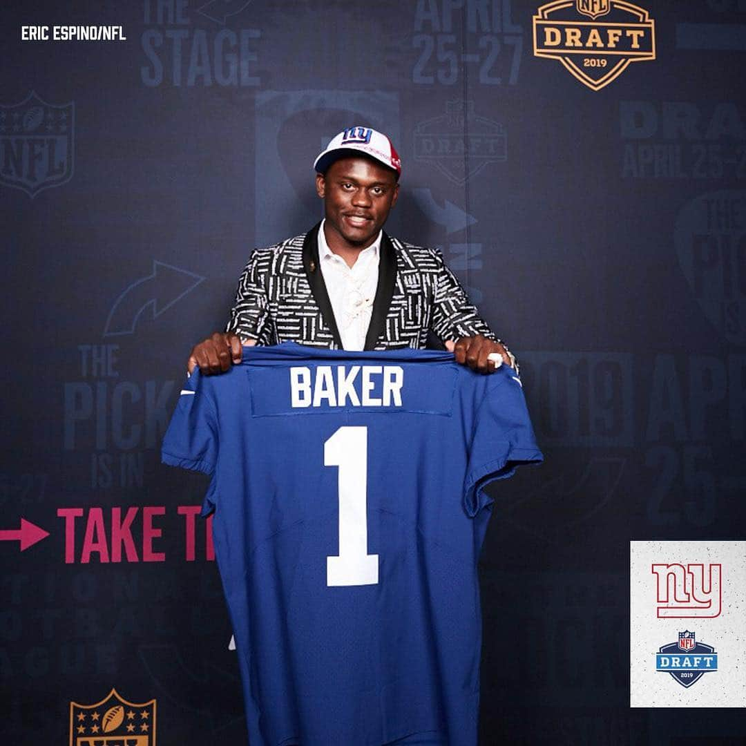 New York Giantsさんのインスタグラム写真 - (New York GiantsInstagram)「Welcome to the #NYGiants, Deandre Baker!」4月26日 13時28分 - nygiants