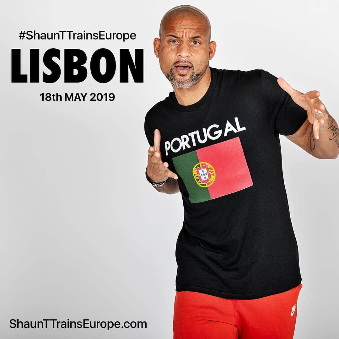 ショウン・トンプソンさんのインスタグラム写真 - (ショウン・トンプソンInstagram)「EUROPE! Are you ready to Dig Deeper?  Shaunttrainseurope.com #shauntlive #workout #fitness #digdeeper #lisbon #portugal #shaunt #shaunttrainseurope」4月26日 14時33分 - shaunt