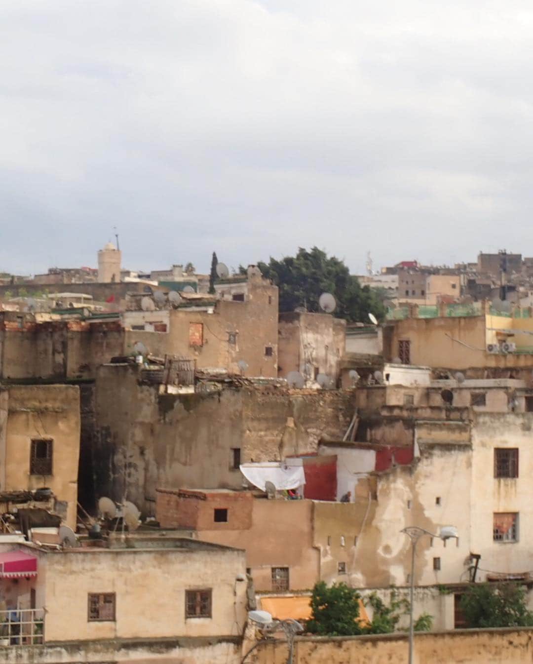 戸崎奈津さんのインスタグラム写真 - (戸崎奈津Instagram)「モロッコの古都「フェズ」。 世界最大の迷宮都市といわれる旧市街のある 世界遺産の街！ #فـاس  #Fez  ここは、タンネリ( #Tanneri )という 14世紀から続く"皮なめし工場"✨ . 全部手作業で皮に染色してるんだって... ここはかなりの異臭がする為、 入り口でミント🌿を渡されます🤣 ミントを嗅ぎながらビルの屋上へ！  モロッコは客引きが凄いと言われるけど、 この辺りはほんとに...大変だった😂 フェズはガイドさんが必要🤔  青い街シャウエンからは、 また車で何時間も離れた所🇲🇦 . なかなか衝撃的な街だったな〜🙌 .  はるるの #モロッコネイル がかわいい❤︎(2枚目) . #モロッコ #モロッコ旅行 #フェズ #タンネリ #皮なめし工場 #迷宮都市 #世界遺産の街 #世界遺産 #古都 #海外旅行 #女子旅 #旅好き #旅フォト #モロッコ旧市街 #タビジョ #旅人  #photography #Fes #worldtravel #Morocco #travelphotography #travel #travelgram  #🇲🇦 #trip #Natsu_trip🌸」4月26日 15時19分 - naa_tsu0827