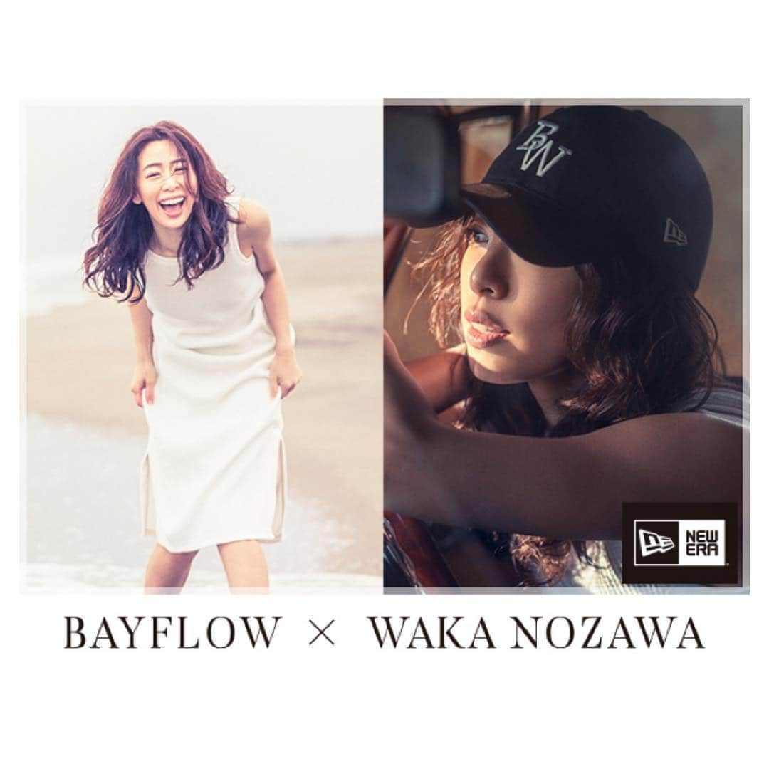 菊池かずみさんのインスタグラム写真 - (菊池かずみInstagram)「✨BAYFLOW × WAKA NOZAWA ✨ 本日から新シリーズが発売✨ ワンピもキャップも最強におカワ♡♡♡ #BAYFLOW #New Era #WAKANOZAWA #野沢和香 #コラボ #キャップ #ワッフルワンピース #ヘアメイク #極寒な上に暴風雨の中撮影したとは思えない仕上がり♡w #和香さんのプロ魂が本当すごい #kikkuhair #kikkumakeup」4月26日 15時23分 - kikku726