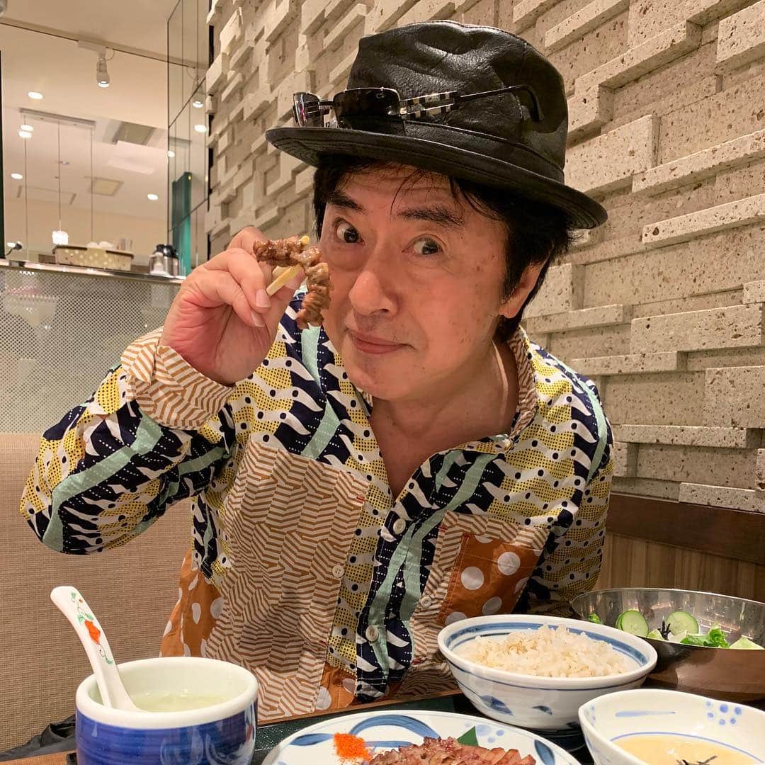 水木一郎さんのインスタグラム写真 - (水木一郎Instagram)「GWのライブリハーサル無事に終了。リハーサルの写真を撮り忘れたのでそのあとの夕食での牛タンをパシャリZ! #牛タン #しろたんセット  #チョレギサラダ  #水木一郎  #ichiromizuki」4月26日 17時28分 - ichiromizuki