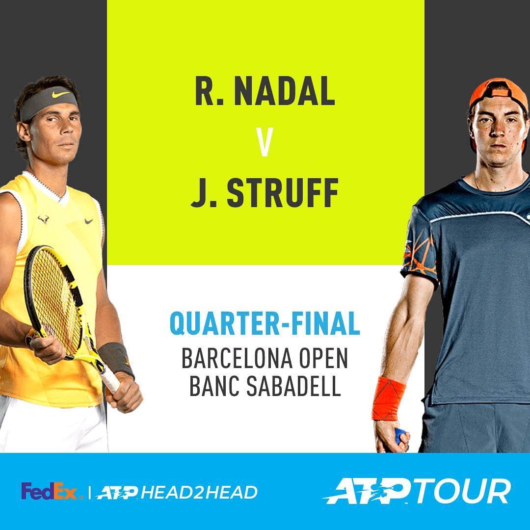 ATP World Tourさんのインスタグラム写真 - (ATP World TourInstagram)「QF Time in Barcelona 👊 Who are you backing in these @fedex ATP Head2Head contests? . . . #ATPTour #Tennis #Barcelona #bcnopenbs @bcnopenbs」4月26日 17時42分 - atptour