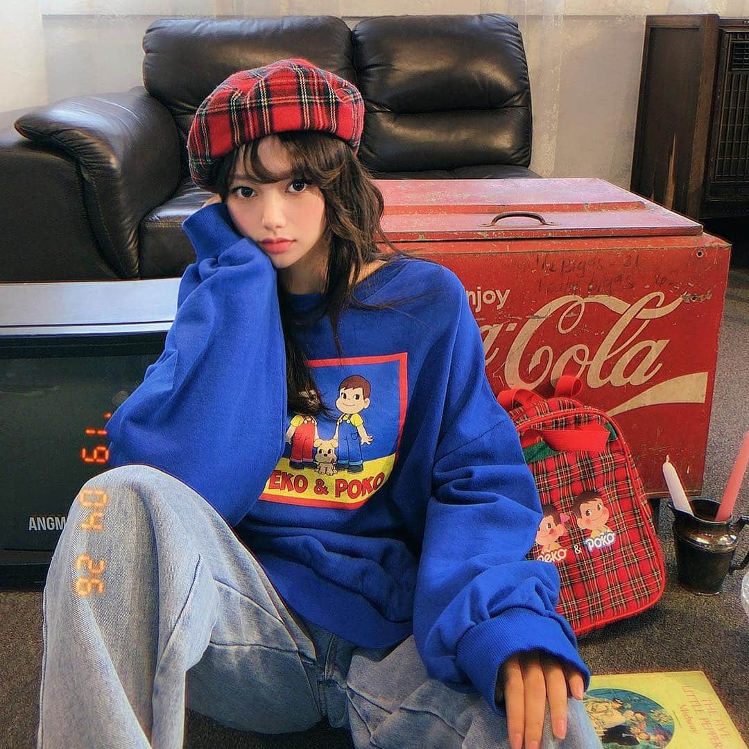 Chuuのインスタグラム：「peko x chuu ⓒ2019 FUJIYA❤️GOGO 88 ❤️coming soon ✌️」
