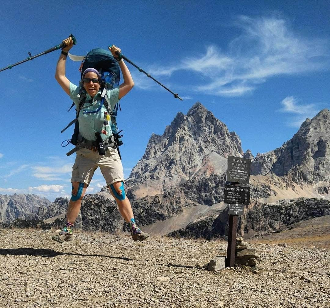 REIさんのインスタグラム写真 - (REIInstagram)「"It's not important how high you jump.... It's important that your feet left the ground!" // @missdaisy_1968 in Grand Teton National Park, #Wyoming. #ForceOfNature #NationalParkWeek」4月26日 19時00分 - rei