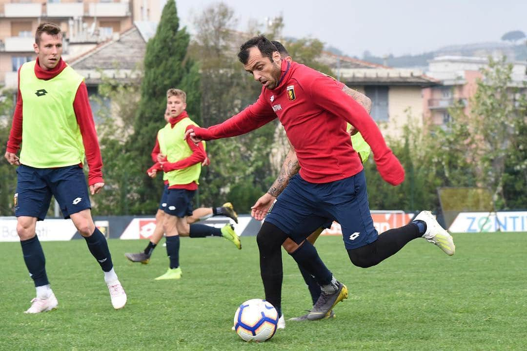 ジェノアCFCさんのインスタグラム写真 - (ジェノアCFCInstagram)「⚽️ Goran #Pandev, dopo un turno di squalifica, torna a disposizione di mister #Prandelli per la trasferta a #Ferrara.」4月26日 19時23分 - genoacfc