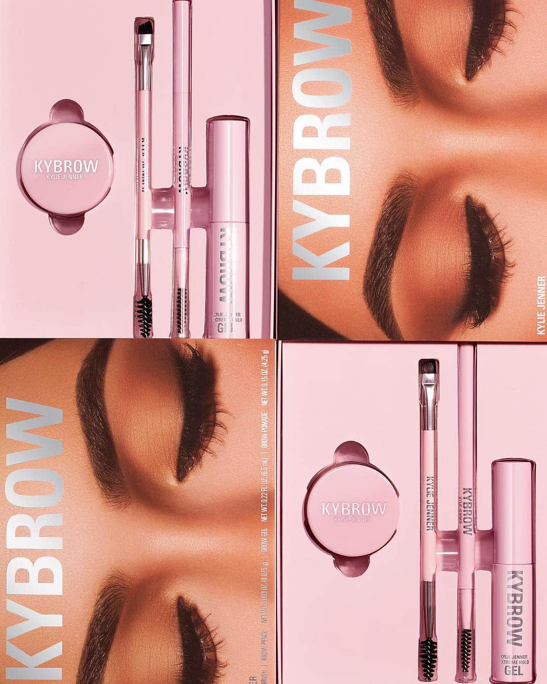 Kylie Cosmeticsさんのインスタグラム写真 - (Kylie CosmeticsInstagram)「The ultimate Kybrow Kit includes a brow pencil, gel, brush, and pomade ✨💕 $45 launching 4/29」4月27日 6時31分 - kyliecosmetics