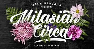 myfontsさんのインスタグラム写真 - (myfontsInstagram)「Milasian Circa, an elegant typeface developed by Måns Grebäck. It is a round, casual script typeface, with a rich, inky composition, and a bit of a feminine vibe. Milasian Circa contains a supporting, vast range of ligatures and glyphs for a practical, hand-lettered look. It won't break your bank - get it today at 75% OFF. #EarthDaySale https://bit.ly/2XJYyE7」4月27日 5時20分 - myfonts