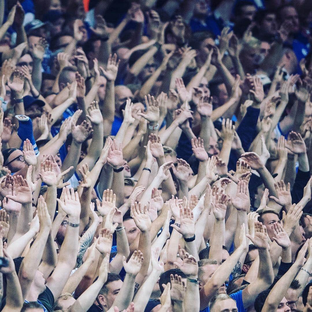 シャルケ04さんのインスタグラム写真 - (シャルケ04Instagram)「Hands up, if you‘re pumped for the #Revierderby! 🙌🏼💙 . . #Schalke #S04 #Fans #Football #Soccer #Derbytime #Knappen #Nordkurve #🔵⚪️」4月26日 22時54分 - s04