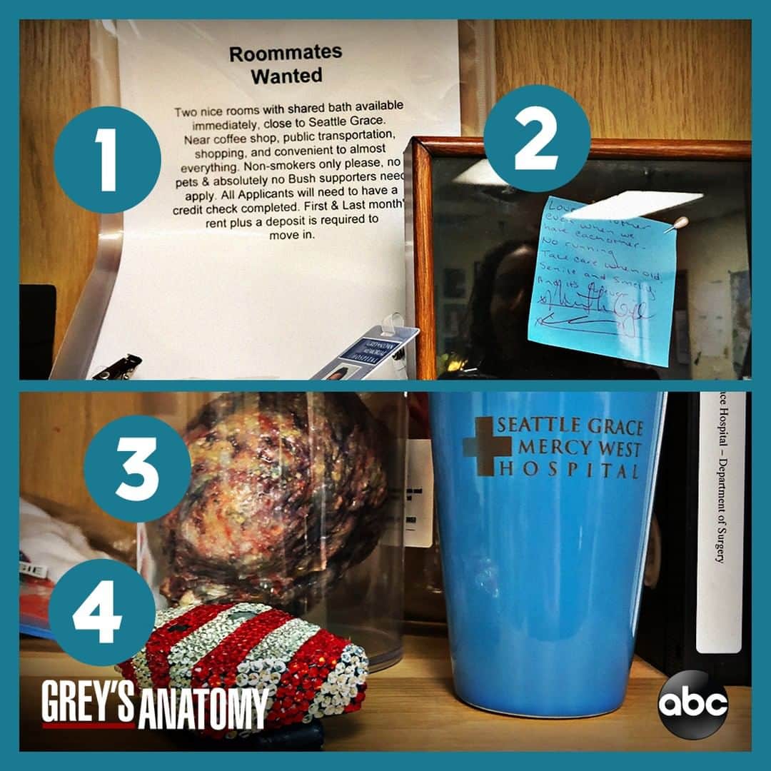 Grey's Anatomyさんのインスタグラム写真 - (Grey's AnatomyInstagram)「Found some gems in the props room. Do you know which seasons these items are from? #GreysAnatomy #FlashbackFriday」4月26日 23時00分 - greysabc