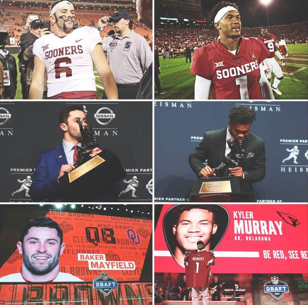 espnさんのインスタグラム写真 - (espnInstagram)「Back-to-back Heisman winners AND No. 1 overall #NFLDraft picks for @OU_Football! @BakerMayfield and @Kyler1Murray 👏 (via @ESPNCFB)」4月26日 23時00分 - espn