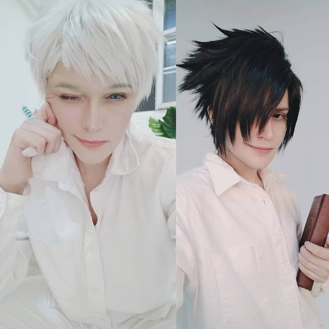 Gesha Petrovichさんのインスタグラム写真 - (Gesha PetrovichInstagram)「🧗‍♀️🧗‍♀️🧗‍♀️🧗‍♀️🧗‍♀️ We can't choose who's better for me soo... #thepromisedneverland #Ray and #Norman by me BEAUTIFUL #Emma @senika_okti ❤️😭 Wigs from : @geshacos #promisedneverlandcosplay #cosplay」4月27日 1時03分 - petrovichgesha