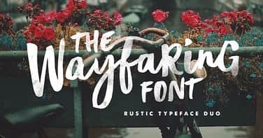 myfontsさんのインスタグラム写真 - (myfontsInstagram)「Wayfaring Font, a hand-painted set of fonts designed by Sam Parrett and published by Set Sail Studios, to add a rustic and whimsical charm to your design projects.  The Wayfaring Font Duo is ideal for your logo designs, product packaging, wedding designs, book covers, social media posts, merchandise & more.  Don't miss out on this family at 50% OFF during our #EarthDaySale https://bit.ly/2PybDNU」4月27日 1時11分 - myfonts