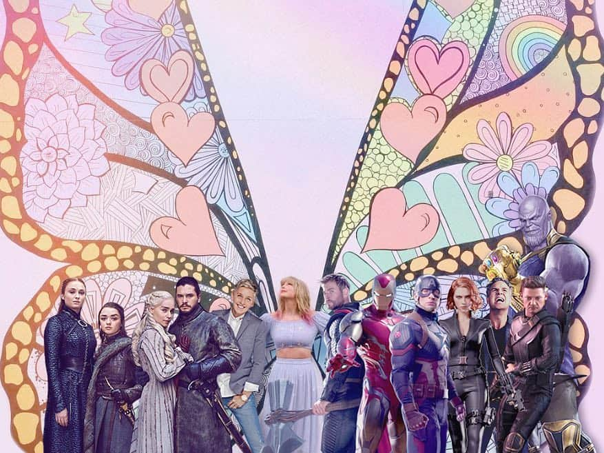 エレン・デジェネレスさんのインスタグラム写真 - (エレン・デジェネレスInstagram)「I’m so excited for this weekend. #AvengersEndGame @taylorswift #GameofThrones」4月27日 1時53分 - ellendegeneres