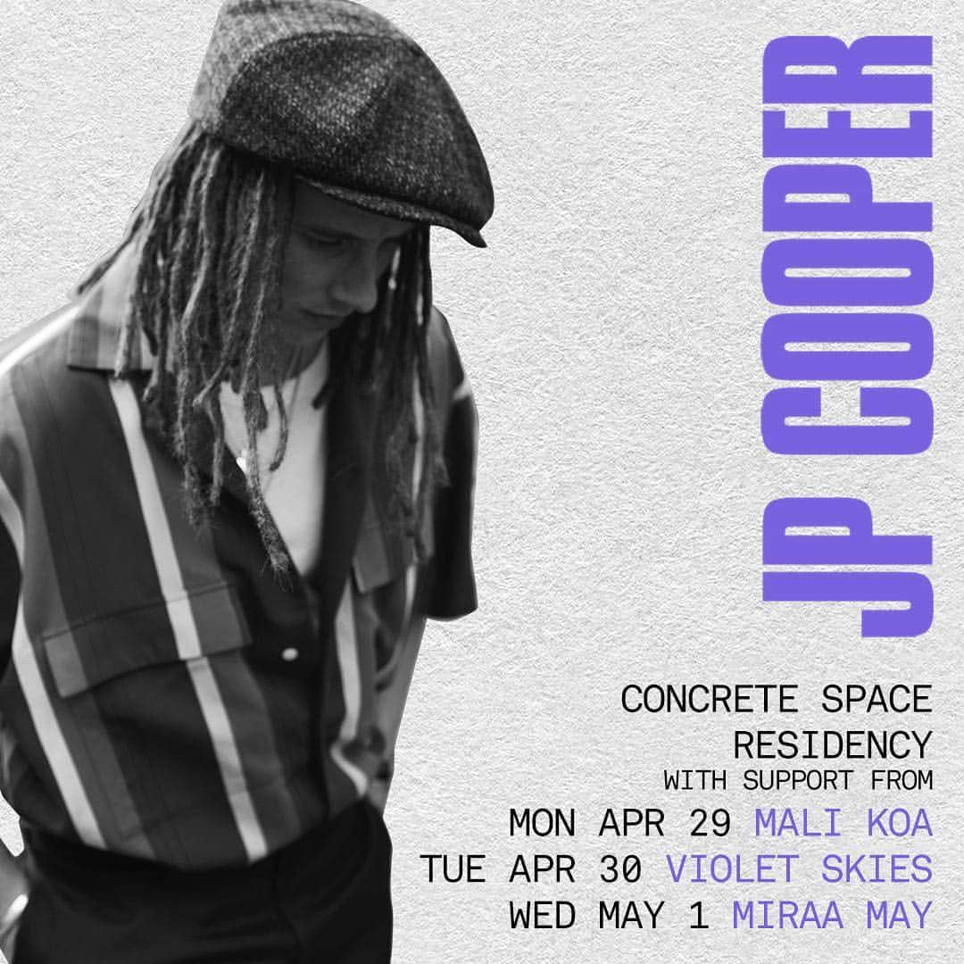 Mali-Koa Hoodさんのインスタグラム写真 - (Mali-Koa HoodInstagram)「No second thoughts when @jpcoopermusic said he had a residency coming up! Excited to support him next Monday 29 xxxx」4月27日 2時04分 - malikoa