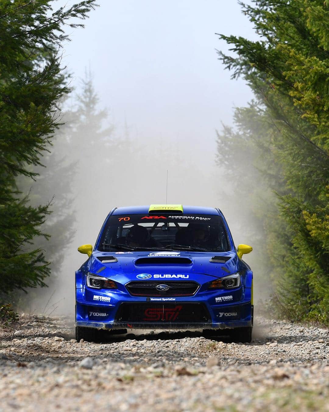 Subaru Rally Team USAさんのインスタグラム写真 - (Subaru Rally Team USAInstagram)「#FrontendFriday!  #DirtFishOlympusRally Version. Come see our blue beasts this weekend. 🚙⚡️」4月27日 2時56分 - subarumotorsportsusa