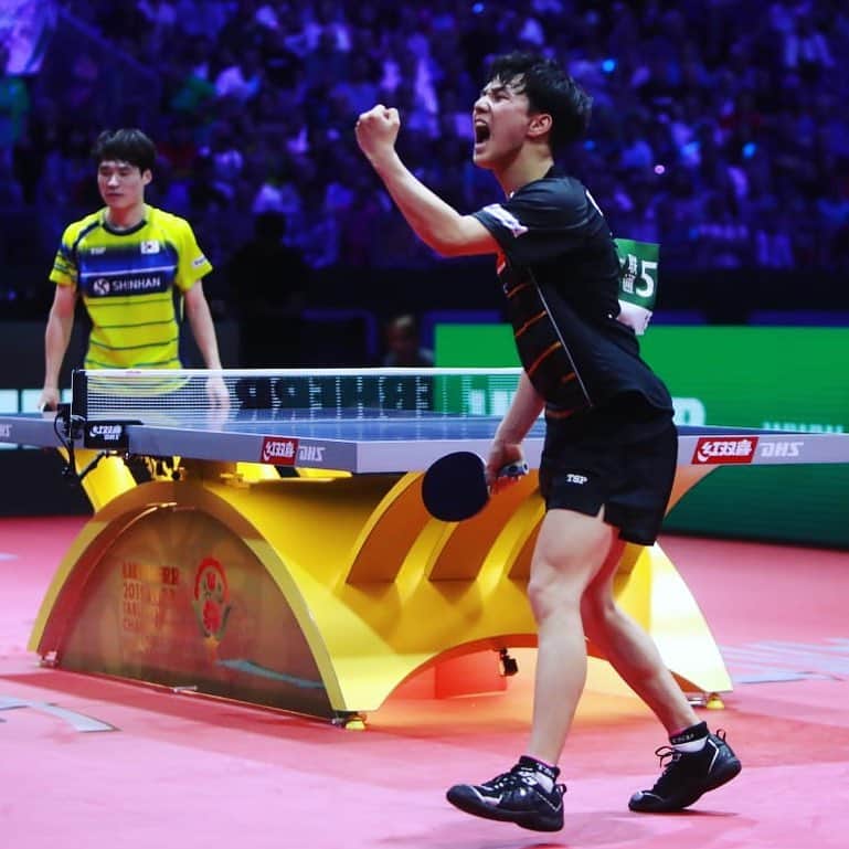 ITTF Worldさんのインスタグラム写真 - (ITTF WorldInstagram)「#BREAKINGNEWS: World Ranked #157 An Jaehyun is in the SEMI-FINAL in his FIRST EVER WORLD CHAMPIONSHIPS!!! 😲😲😲 WHAT A JOURNEY! WHAT A STORY! HOW MUCH FURTHER CAN HE GO⁉️⁉️ #ITTFWorlds2019 #NotJustPingPong」4月27日 3時12分 - wtt