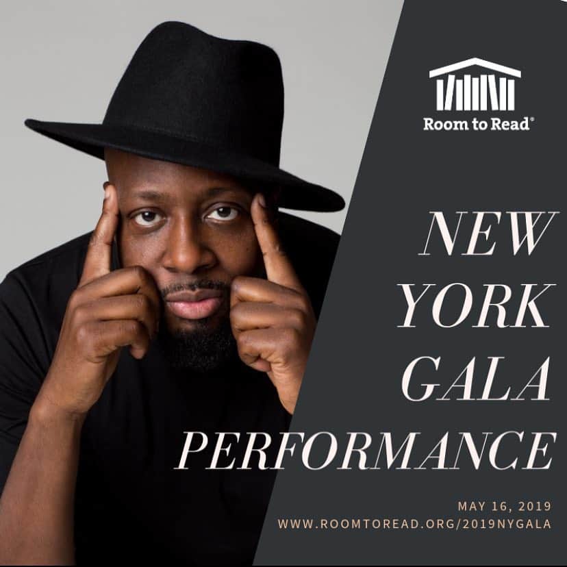 ワイクリフ・ジョンのインスタグラム：「Warriors!!!! See you soon NYC and @roomtoread #RtREndofImpossible New York Gala 🙏🏿🔥🎸」