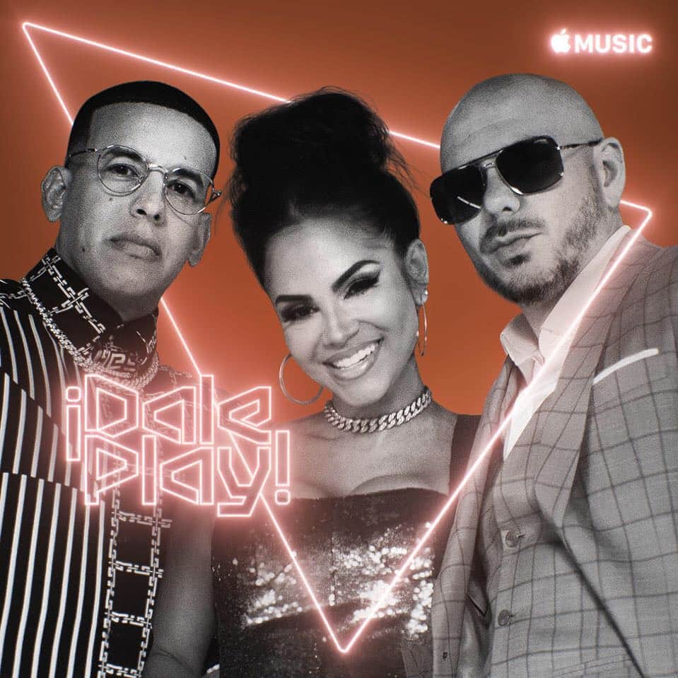 ピットブルのインスタグラム：「¡Dale play ahora a mi nuevo sencillo “No Lo Trates” con @DaddyYankee y @NattiNatasha en @AppleMusic! apple.co/daleplay」