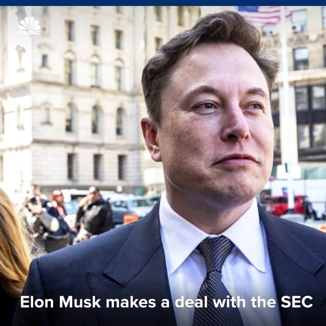 CNBCさんのインスタグラム写真 - (CNBCInstagram)「Tesla CEO Elon Musk and the U.S. Securities and Exchange Commission have reached a tentative agreement to settle their latest legal dispute.⁣ ⁣ The late Friday agreement, which still needs to be approved by a judge, lays out exactly what kind of information requires formal legal review before being shared. ⁣ ⁣ Musk agreed not to discuss Tesla’s finances without a lawyer’s approval.⁣ ⁣ More, at the link in bio. ⁣ *⁣ *⁣ *⁣ *⁣ *⁣ *⁣ *⁣ #jimcramer #cramerica #madmoney #tesla #elonmusk #musk #sec #securities #stockmarket #stocks #business #investing #tradertalk #money #trading #wallst #businessnews #CNBC⁣」4月27日 7時20分 - cnbc