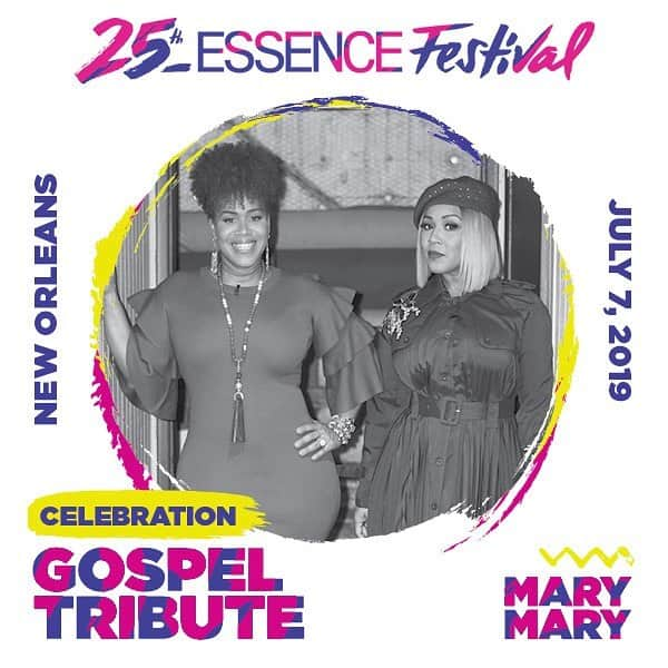 エリカ・キャンベルさんのインスタグラム写真 - (エリカ・キャンベルInstagram)「Join #MaryMary at the 2019 ESSENCE Festival Presented by Coca Cola July 4-7th in #NewOrleans.  We will be performing at the Gospel Tribute on Sunday, July 7! Register now and see more of this year’s line-up for unforgettable performances and conversations at www.essencefestival.com.  #essencefest @essencefest @therealmarymary  @iamtinacampbell  @myblockinc」4月27日 8時49分 - imericacampbell