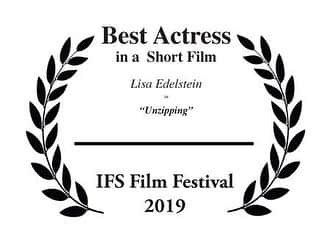 リサ・エデルシュタインさんのインスタグラム写真 - (リサ・エデルシュタインInstagram)「Thank you for the award @ifsfestivals! If you are in LA and wonder what the hullabaloo is all about, come see my short #Unzipping as it rounds out its year of festivals... May 16, 5:15 at the Regal Cinemas LA Live 14!!! Be there! I will! Xxx (seriously, I will be there so please come.)」4月27日 10時00分 - lisaedelstein