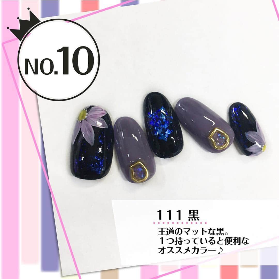 PREGELさんのインスタグラム写真 - (PREGELInstagram)「💎 2018年度の人気ランキングが出来ました✨✨ ・ まずはカラーEXのBEST10を発表💁‍♀️💁‍♀️ ・ 10位→→→111 黒 王道なマットな黒✨ やっぱり１つはほしいですよね💓 ワンカラーにもアートにもお使いいただけます☺️ ・ 9位→→→234 ホワイトモカポルカ オールシーズン使えちゃう便利なくすみ系ベージュがランクイン‼️ オフィスネイルにもお使いいただけます😍 ・ ビューティワールドジャパンでのお買い物リストにぜひ追加してくださいませ😊💓💓 ・ #プリジェル ＃プリジェルカラーEX #2018ベスト10 #人気ランキング #プリアンファ #ビューティーワールドジャパン2019  #ビューティーワールドジャパン東京  #bwj  #プリアンファ出店 #ネイルフォーラム2019 #ご来場お待ちしております」4月27日 10時15分 - pregelofficial