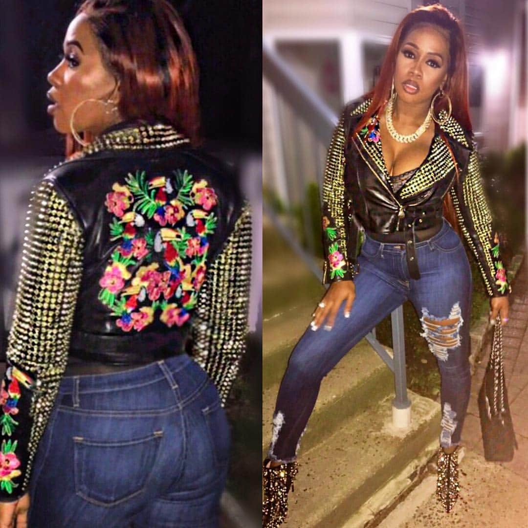 レミー・マーのインスタグラム：「This @danielsleather jacket though!😍 #RemyMa #RemyMafia」