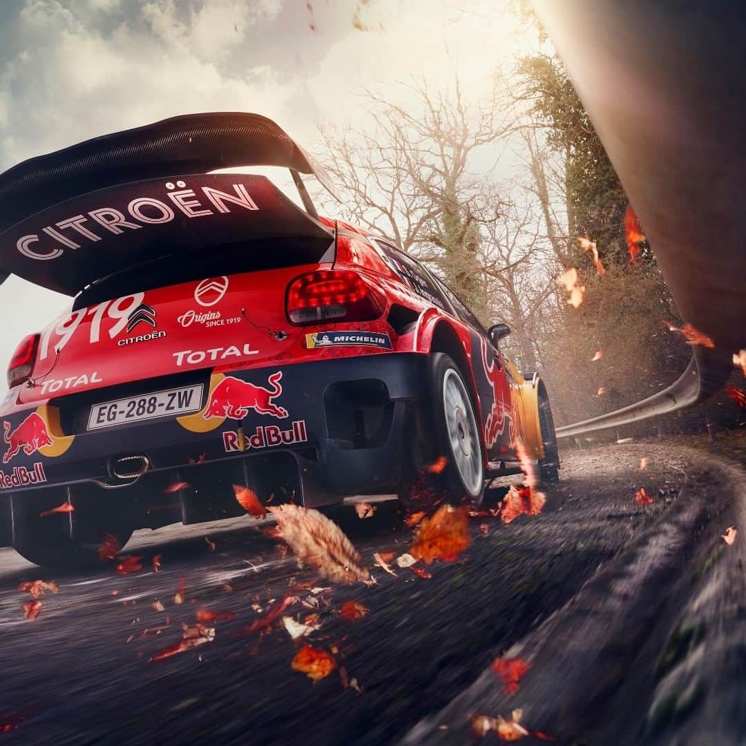 のインスタグラム：「アドレナリン全開の感覚が好きなんだ #100YearsOfFan #C3WRC #InspiredBySeb」
