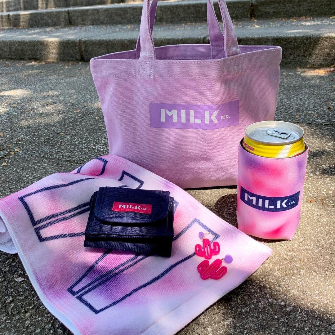 MILKFED.さんのインスタグラム写真 - (MILKFED.Instagram)「本日から10連休！﻿ ゴールデンウィークに﻿ お出かけしたくなるアイテム登場！﻿﻿ ﻿ BAR LOGO MINI TOTE ¥1,500+TAX﻿﻿ ﻿STENCIL LONG TOWEL ¥1,600+TAX﻿ MILKFED. LOGO DRINK SLEEVE ¥750+TAX﻿ BAR LOGO EASY FOLDED WALLET ¥3,500+TAX﻿ ﻿ ﻿ #milkfed #milkfedjp ﻿﻿ #travel #bag #コーデ #casualstyle ﻿ #ガーリーストリート」4月27日 12時52分 - milkfedjp