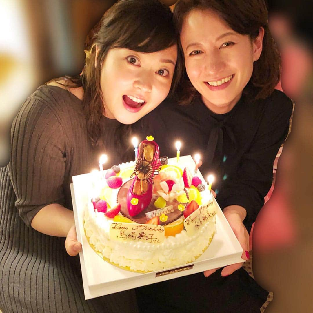 馬場典子さんのインスタグラム写真 - (馬場典子Instagram)「#バースデーケーキ  同じ4月生まれの#水卜麻美 ちゃんと一緒にお祝いしてもらったときは、お肉もちゃんと出た（笑）みとちゃんには足りなかったかもだけど（笑）@mito_meat」4月27日 23時57分 - baba_channel