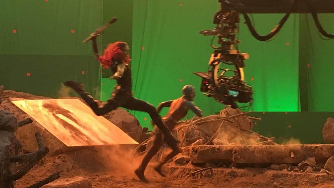 ゾーイ・サルダナさんのインスタグラム写真 - (ゾーイ・サルダナInstagram)「#endgame #bts」4月28日 0時35分 - zoesaldana