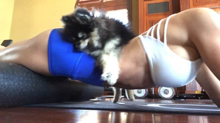 Michelle Lewinのインスタグラム：「Sliding into the weekend be like... (Tag your lazy gym partner😜)」