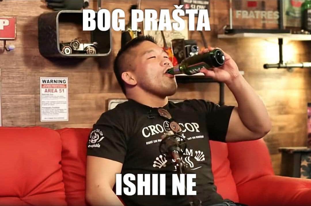 のインスタグラム：「BOG PRAŠTA, A’ ISHII NE! U SUBOTA VRIJEME PIVA!  @podcast.inkubator  @5rak_m  @kmikkelsonbjj  #crocopteam #satoshiishii #croatia #zagreb #podcast #mma #fight #fighter #pivo #pan #beer #mikkelsonbjj #bjj #grappling」