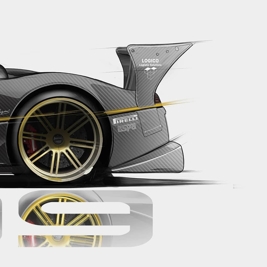パガーニ・アウトモビリのインスタグラム：「Swipe for pure adrenaline... and check the link to the full video in bio!  #zondatribute #zonda20 #zonda20anniversary #pagani #zonda #zondar #zondacollection」